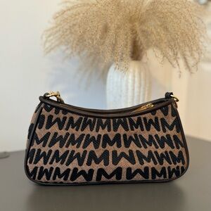 Mango Brown and Black Patterned Bag